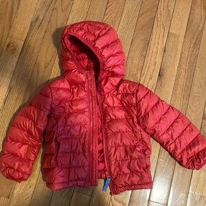 Primary red puffer jacket 2T great for spring